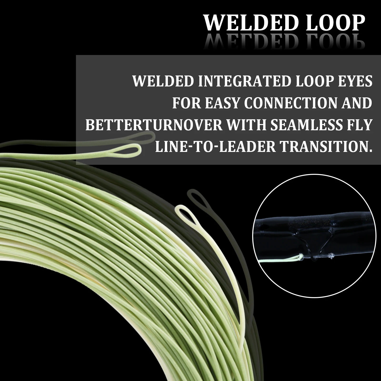 Maximumcatch 90 pies 4-6WT trucha Real LT línea de mosca peso hacia adelante flotante colores dobles con línea de pesca con mosca de bucle soldado - imagen 5