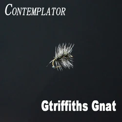 CONTEMPLADOR 6 piezas 14 # Griffith Gnat imitando midge cluster pesca con mosca moscas secas versátil caddis/midge fly mouche pesca de trucha