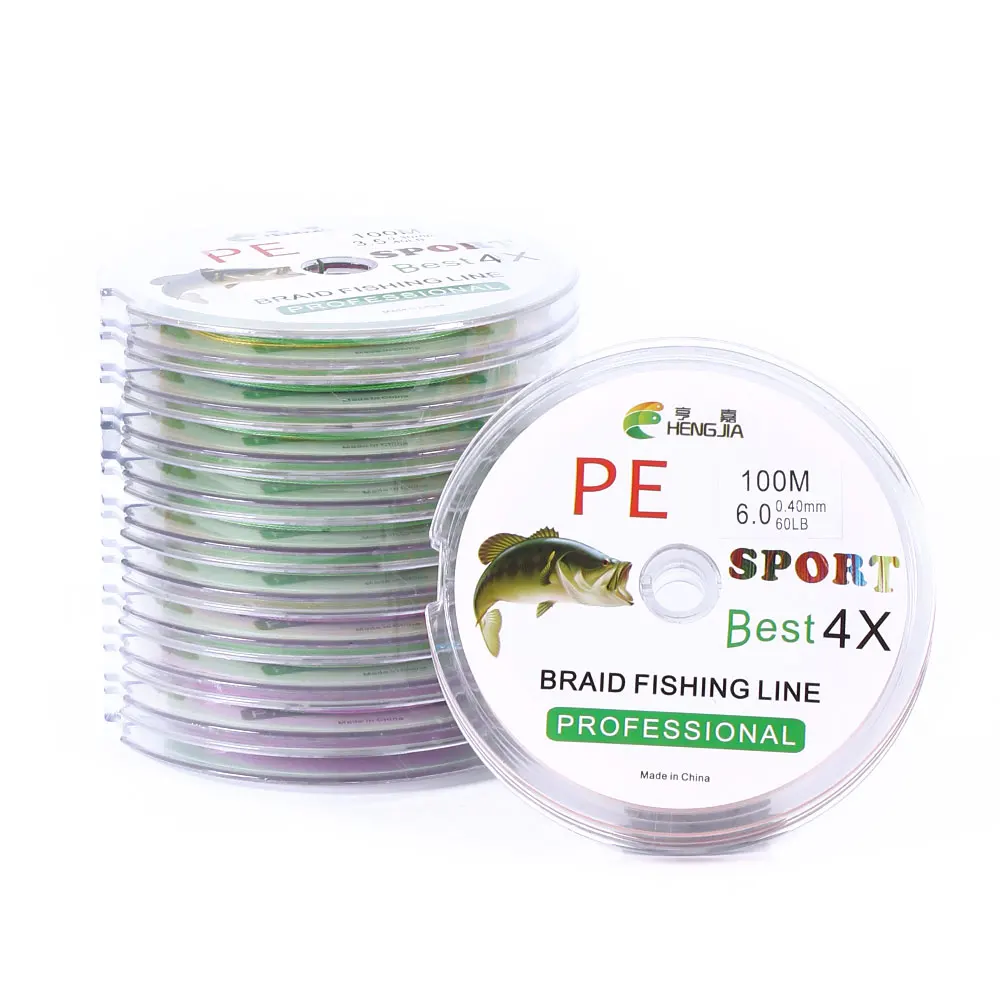 Sedal de pesca trenzado, 100M, 4 hebras, 300M, 15-80lb, multifilamento, pesca suave de carpa - imagen 3