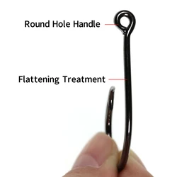 Anzuelos Circle Hook 3X Acero Carbono para Big Game