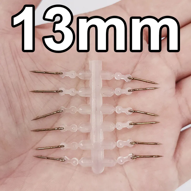 12 Uds. De accesorios de pesca de carpa con punta de cebo de Metal, Pin de Boilies con goma transparente, aparejo para el pelo de ronnie de maíz, aparejos alimentadores de carpa - imagen 4