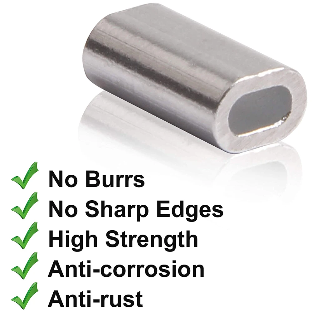 600 unids/caja mangas de engarzado de pesca tubo de pesca de aluminio ovalado línea de pesca tubo de engarzado accesorios de conectores de tubo de alambre - imagen 3