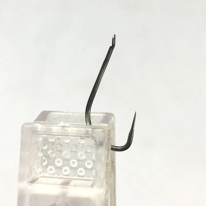 500 Uds aleación de titanio ninguno púas anzuelos de Pesca con mosca súper ligero manga negra anzuelo Jig head accesorios de Pesca de carpa Pesca - imagen 5