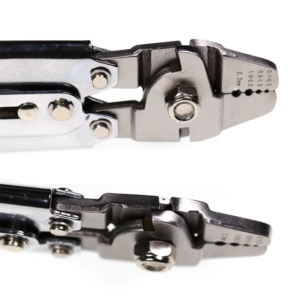 Alicates de pesca multifuncionales de acero inoxidable para pesca en agua salada, cortador de alambre de acero, herramienta para atar ganchos con tubo de engarce, caja gratis - imagen 5