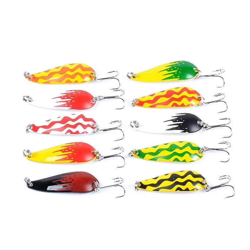Señuelos de Pesca con cuchara para trucha, cebo giratorio de 4,2 cm/5,7g, anzuelo Jig, Isca Artificial, VIB, lentejuelas, cebos duros para Pesca de carpa - imagen 2