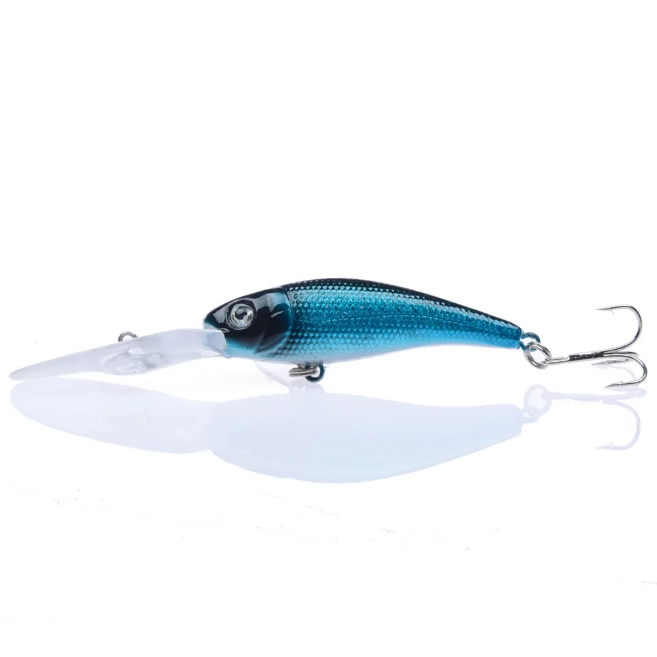 Señuelo de Pesca de pececillo que se hunde lentamente, cebo Artificial, Wobblers duros, Crankbait de plástico, 10cm/8g, aparejos de Pesca con gancho 6 #, 1pc - imagen 4