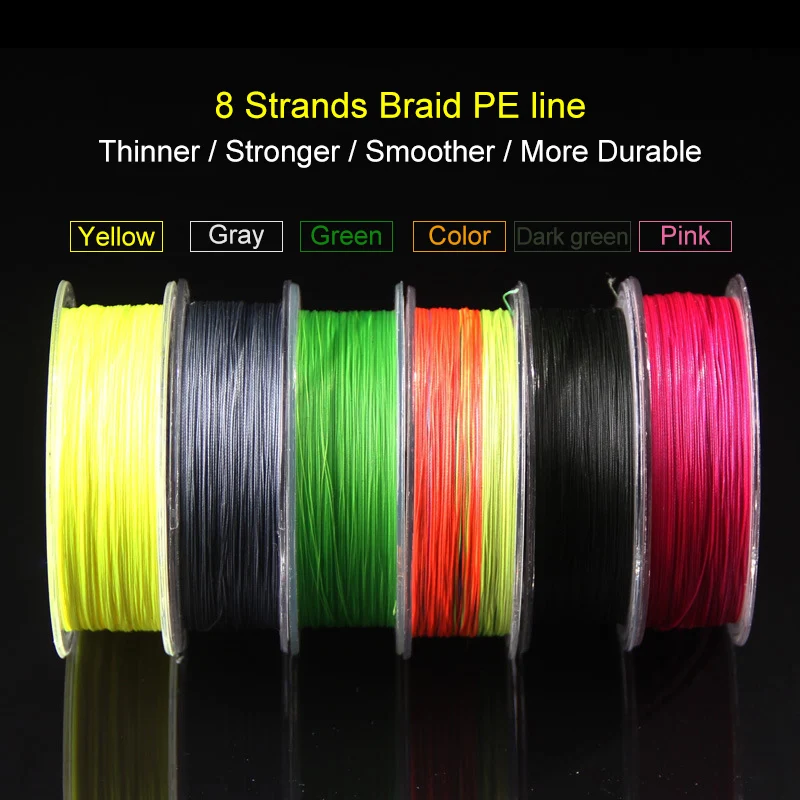 Sedal de pesca de 100M, hilo trenzado de 8 hebras, multifilamento, PE, superfuerte, para pesca de carpa - imagen 2
