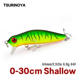 Tsurinoya 64F Minnow – Señuelo de superficie para lubina y lucio
