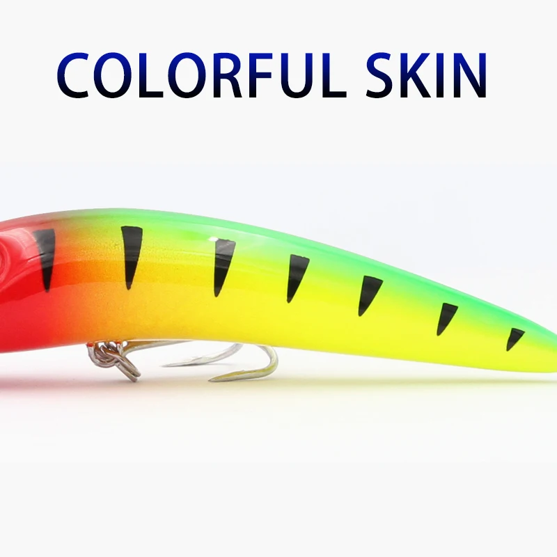 Wondershot A13 Minnow flotante duro Wobbler cebo Artificial de plástico para señuelo de pesca aparejos lubina 100mm 16g Mustad gancho Crankbait - imagen 4