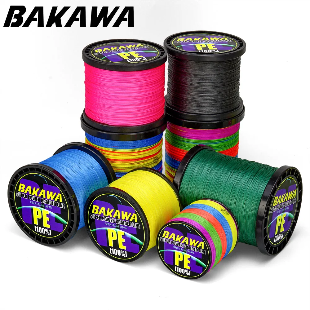 BAKAWA Sedal Trenzado 4 Hebras Multicolor – Agua Salada/Dulce - imagen 3