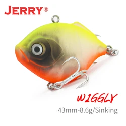 Jerry Wiggly 1 Uds 4,3 cm 7,7g sonajero Crankbait VIB cebo duro hundimiento ultraligero agua dulce agua salada señuelo de pesca de mar