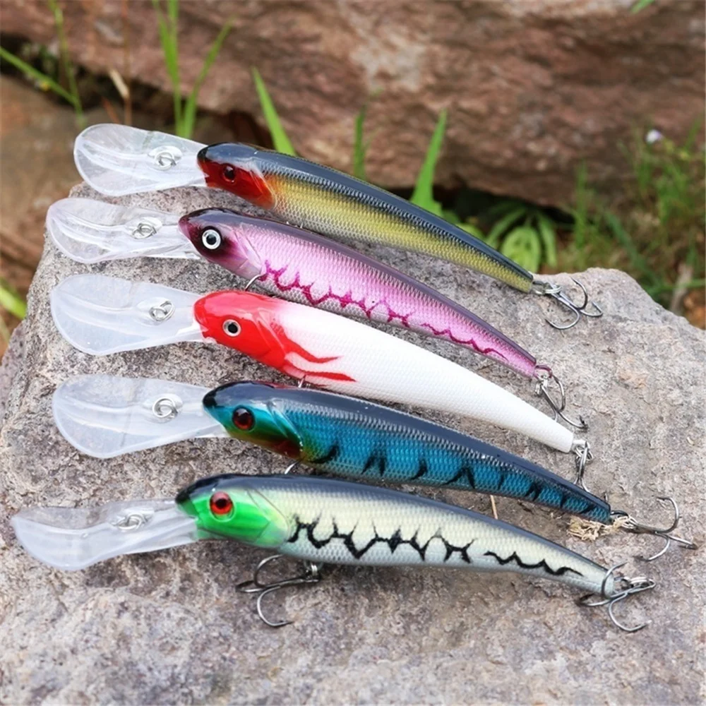 Señuelos de Pesca duros Minnow, 16,5 cm, 26,2g, aparejos de Pesca Crankbait, lucio de la carpa, Swimbait, 1 Uds. - imagen 4