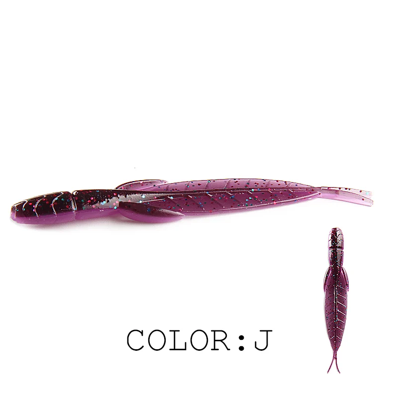 Señuelo de pesca caliente supercontinente 78mm/20 piezas C-4 señuelo sanguijuela cebo larva cebo suave - imagen 4