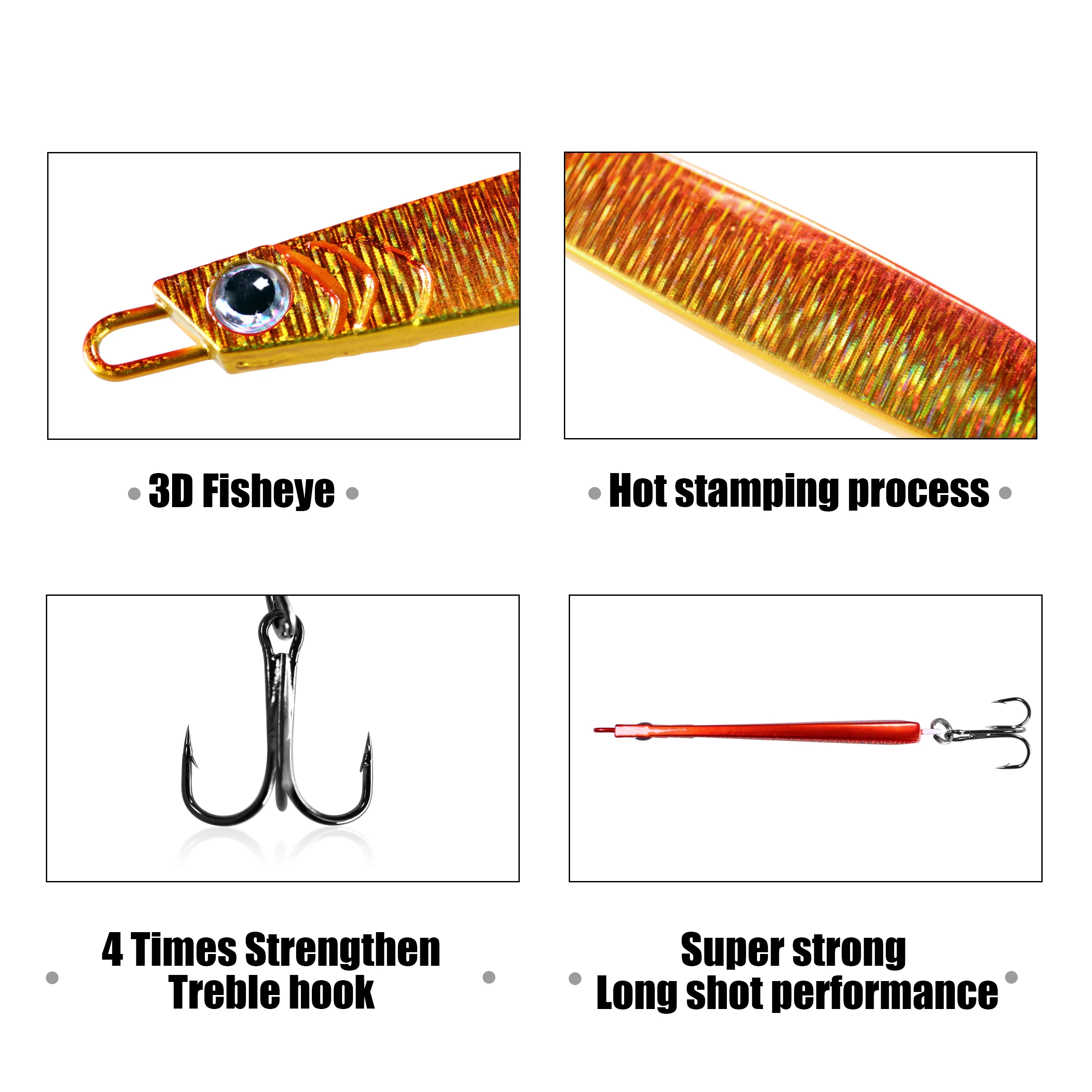 Señuelo de Metal para pesca de lubina, cebo Artificial de lanzamiento lento, cuchara para Jigging, aparejos de pesca de lubina, 15g, 25g, 30g, 1 unidad - imagen 4