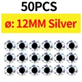 50pcs 12MM Silver