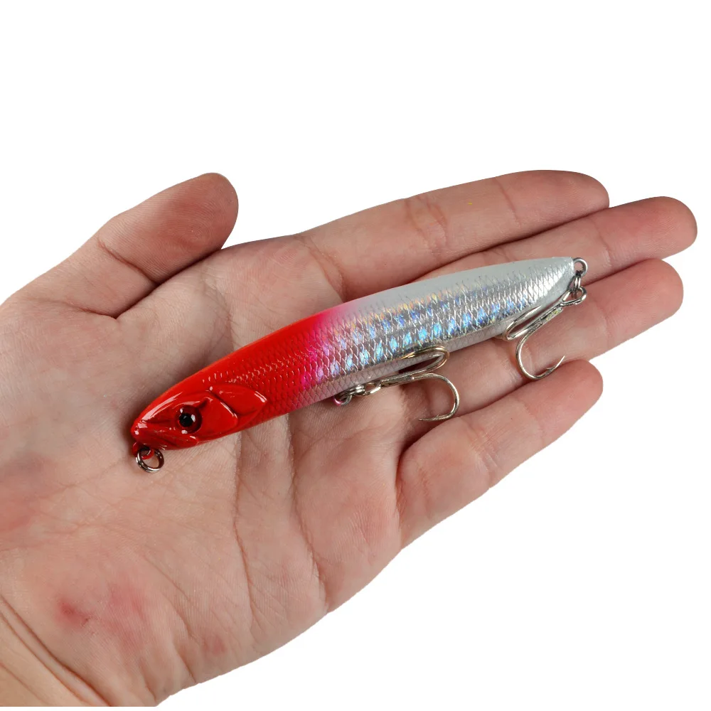 Señuelo de pesca de lápiz que se hunde, 9cm, 18g, accesorios de pesca de invierno, anzuelos artificiales, productos de cebo, señuelos de Lucio, peces de carpa, nuevo - imagen 4