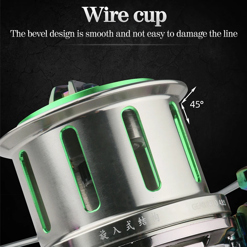 Carrete de Pesca giratorio, accesorio de Pesca de cuerpo de Metal, 12 + 1BB, 2021 - imagen 3