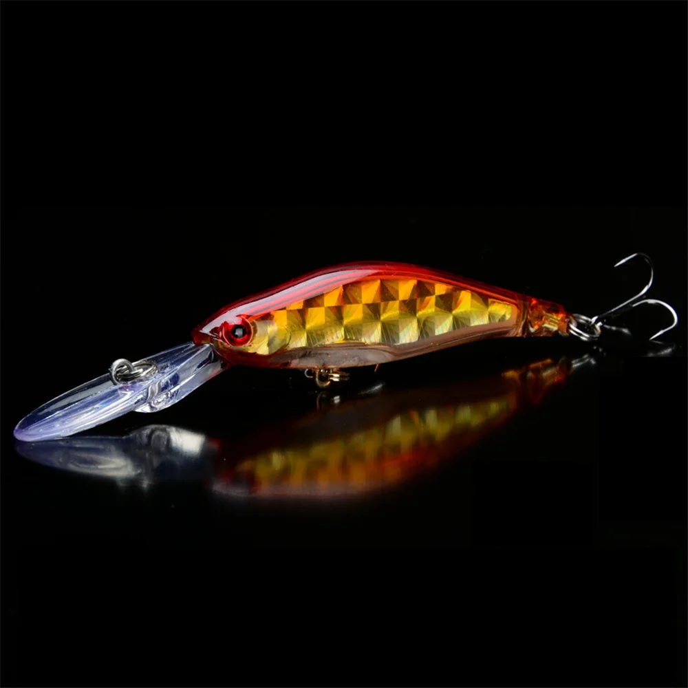 1 Uds pececillo con láser de señuelo de pesca Artificial cebo duro Crankbait 9,5 cm 7g hundiendo Wobblers Peche Bass pescar lucios carpas y abordar - imagen 4