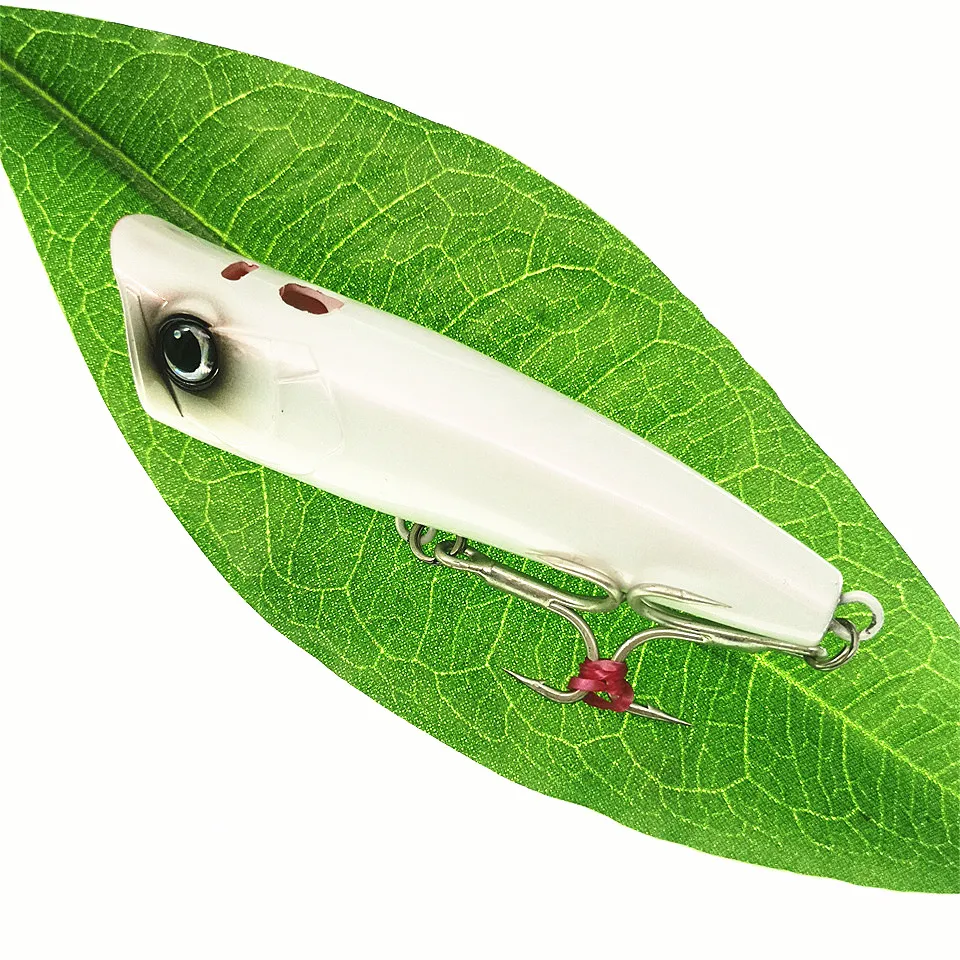 Señuelo de Pesca de Mar, anzuelos afilados, gran Popper, Wobblers, 9,5 cm, 22g, aparejos de lubina flotante superior, cebo duro, piscardo de fundición larga - imagen 4