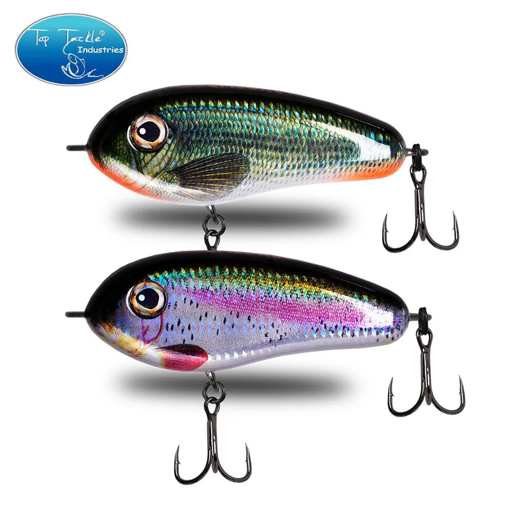 Señuelo CF 115mm 95mm 80mm hundimiento lento Artificial duro Jerk cebo Lucio lubina señuelo de pesca aparejos 3 colores - imagen 2