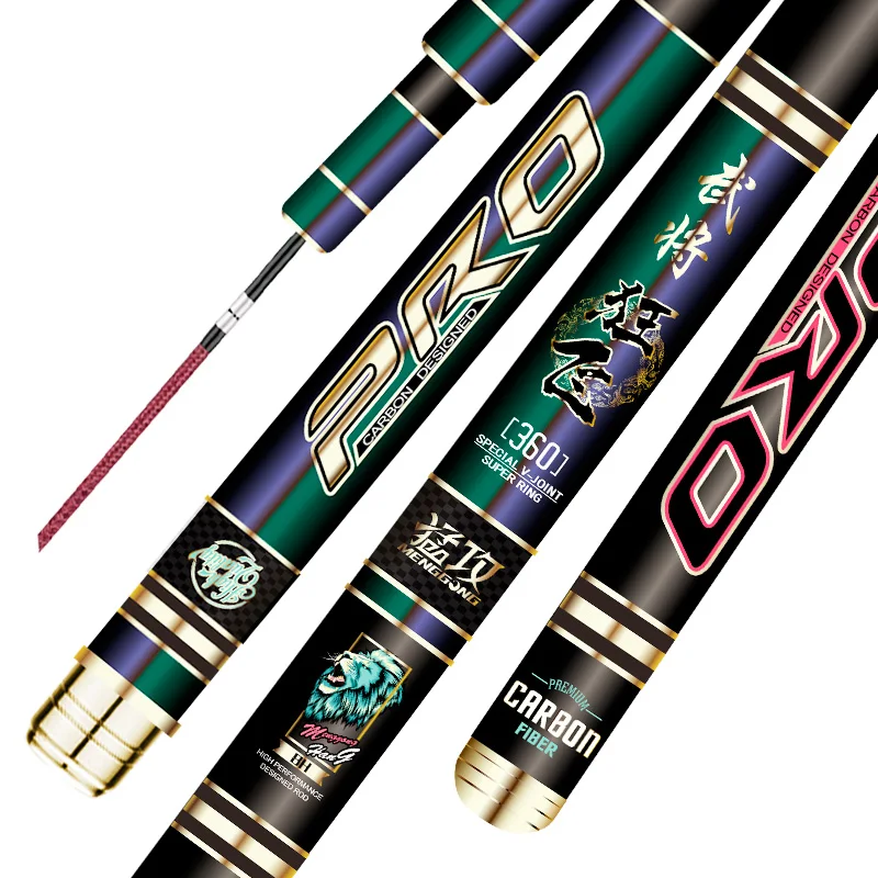 Caña De pescar telescópica 8H, aparejos De Pesca De carpa, 2,7 M-4,8 M, Taiwán - imagen 2