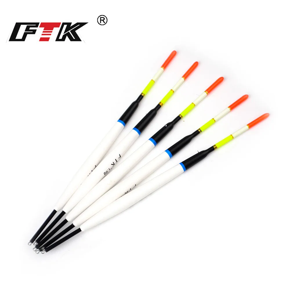 FTK 5 uds flotador de pesca de abeto Barguzinsky 1g 2g 3g longitud 17cm 18cm 19cm flotador de boya Vertical para accesorios de pesca de carpa - imagen 5