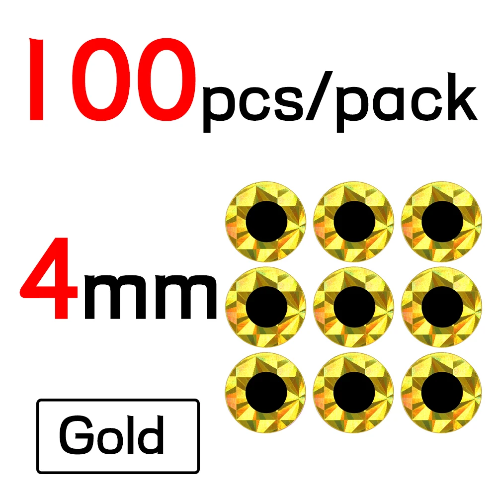 4mm Gold 100pcs