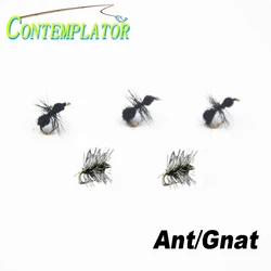 5 piezas mixtas 14 #   Gnat de Griffith simula los esmeriladores de midge y 16 #   Señuelo de pesca con mosca para insectos, superficie de mosca seca, moscas móviles de hormiga