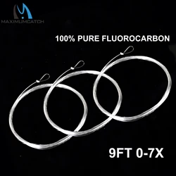 Líder Cónico Maximumcatch Fluorocarbono transparente 9 pies 0-7X