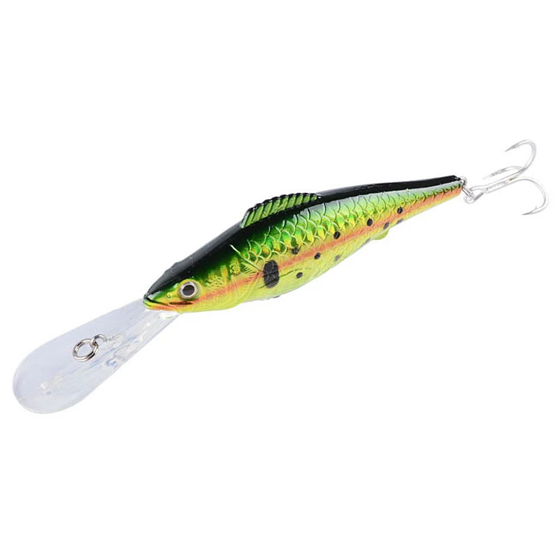 Señuelo Minnow de hundimiento rápido, Wobbler de 126mm, Señuelos de Pesca de fundición larga profunda, crankbait, cebo