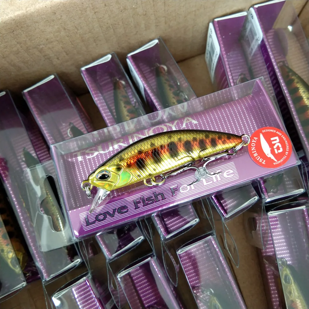 TSURINOYA-señuelo de pesca dw63 de 14 piezas, cebo Artificial de 5g/50mm para trucha, lubina, Wobbler, duro, Crankbaits
