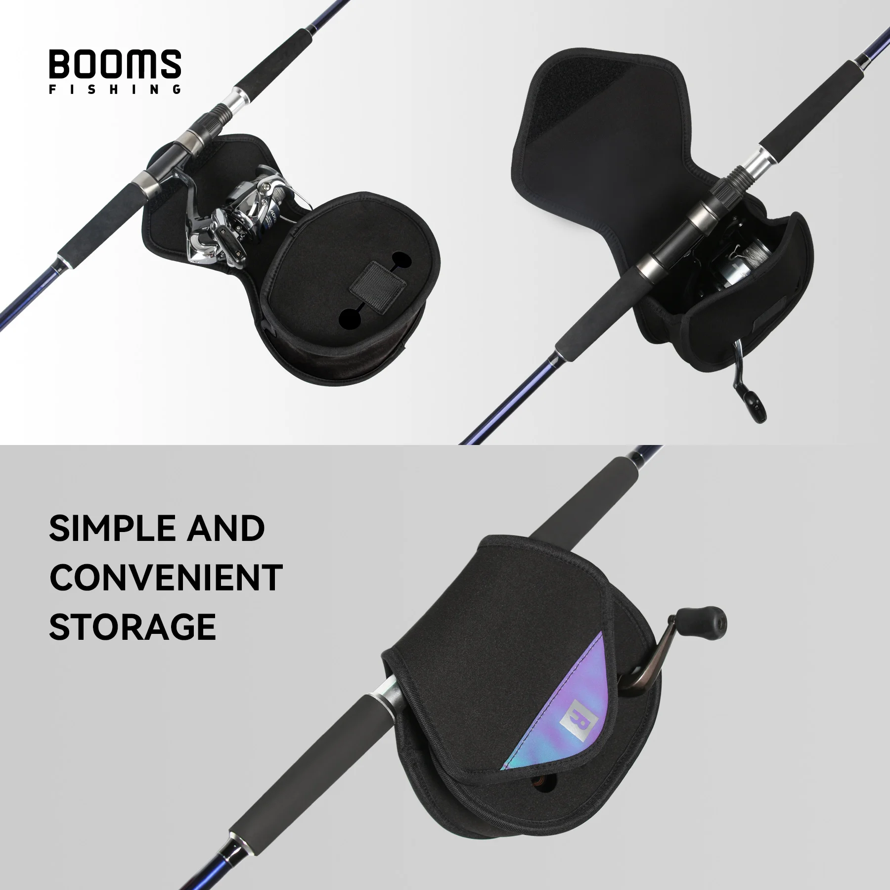 Booms Fishing RC3 bolsa de carretes de pesca giratoria cubierta protectora Baitcasting funda protectora herramientas de pesca portátiles carretes bolsas - imagen 3