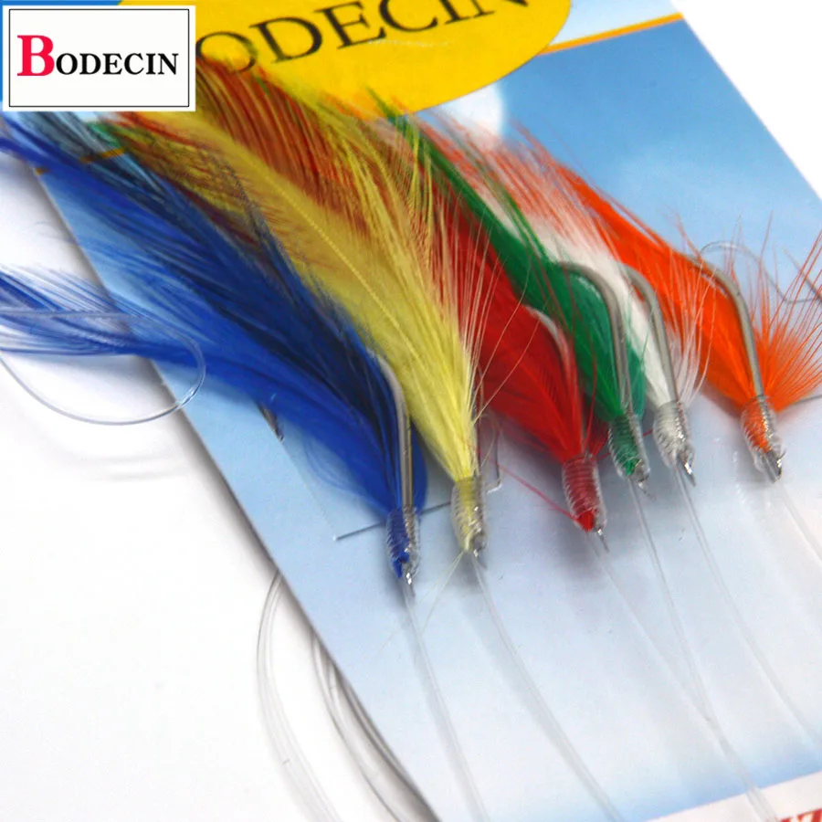 Sea Sabiki Rigs Jigging anzuelo de pesca, cebo, 3 bolsas, lote, Flash Rig, Peche Sabiki, piel de pescado, cabeza de pluma, oropel, tubo, señuelo para arenque - imagen 5