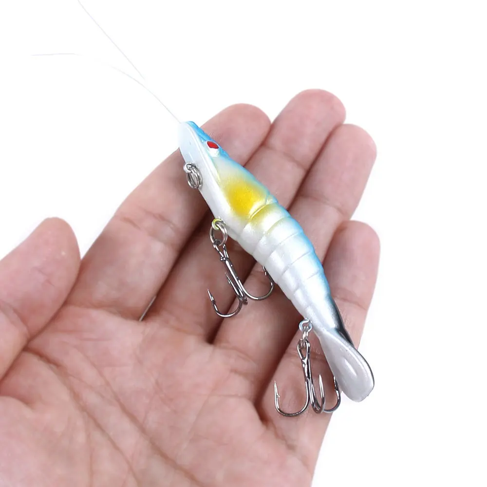 Señuelos de pesca de camarón biónico, cebo duro de 85mm/9g, Wobblers artificiales de hundimiento para Lucio, Carpa, Trucha, aparejos de pesca, 1 ud. - imagen 3