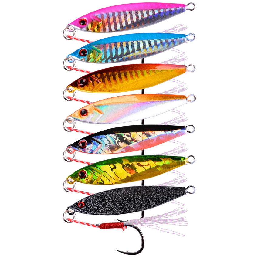 Señivos de pesca diversos y coloridos para capturas efectivas