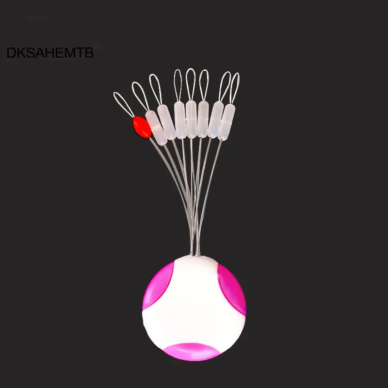 5 uds pesca tapón de silicona de flotador de la línea de pesca se detiene Space Bean pesca cebo accesorios MJ - imagen 2