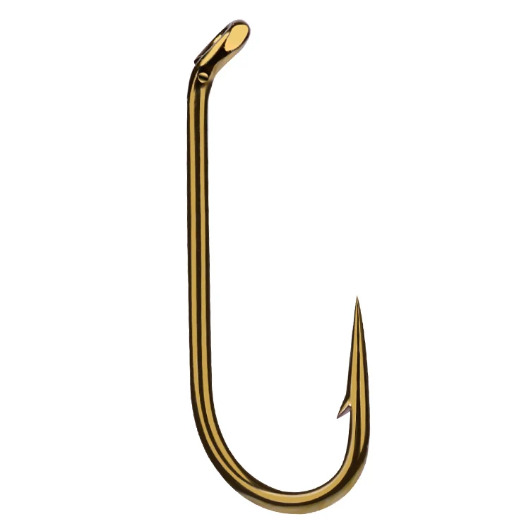 Un gancho de pesca de color dorado de alta calidad diseñado para precisión y durabilidad