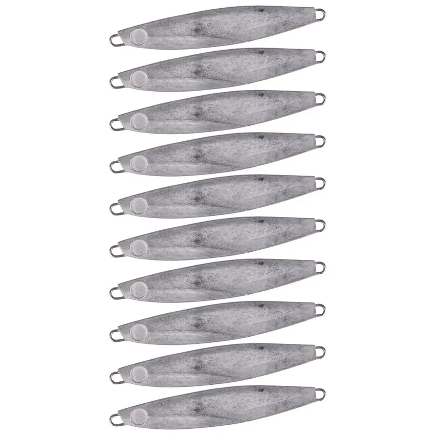20 piezas plantillas de Metal fundido sin pintar, señuelos tipo cuchara, 7g, 12g, 17g, 21g, 30g, 40g, Jigging de fundición a tierra, señuelo de pesca en blanco, Jig Bait Bass Pike - imagen 4