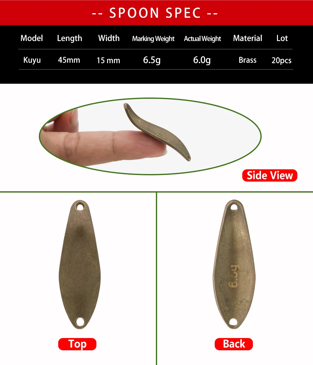 Esta cuchara es una herramienta de pesca versátil perfecta para atrapar peces con facilidad