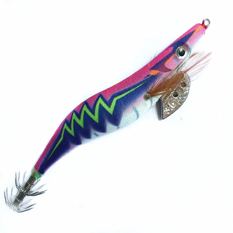 Plantilla de calamar 3,5 de 4 piezas #   Plomo plomo calamar gancho jigs pulpo sepia camarones cebos ojos 3D señuelos luminosos