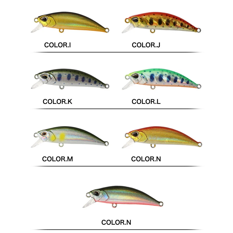 2023 caliente 50Mm 5G Mini Señuelos de Pesca de pececillo hundido Jerkbaits Peche cebo Artificial Wobbler señuelo para pesca de carpa lubina de trucha - imagen 3