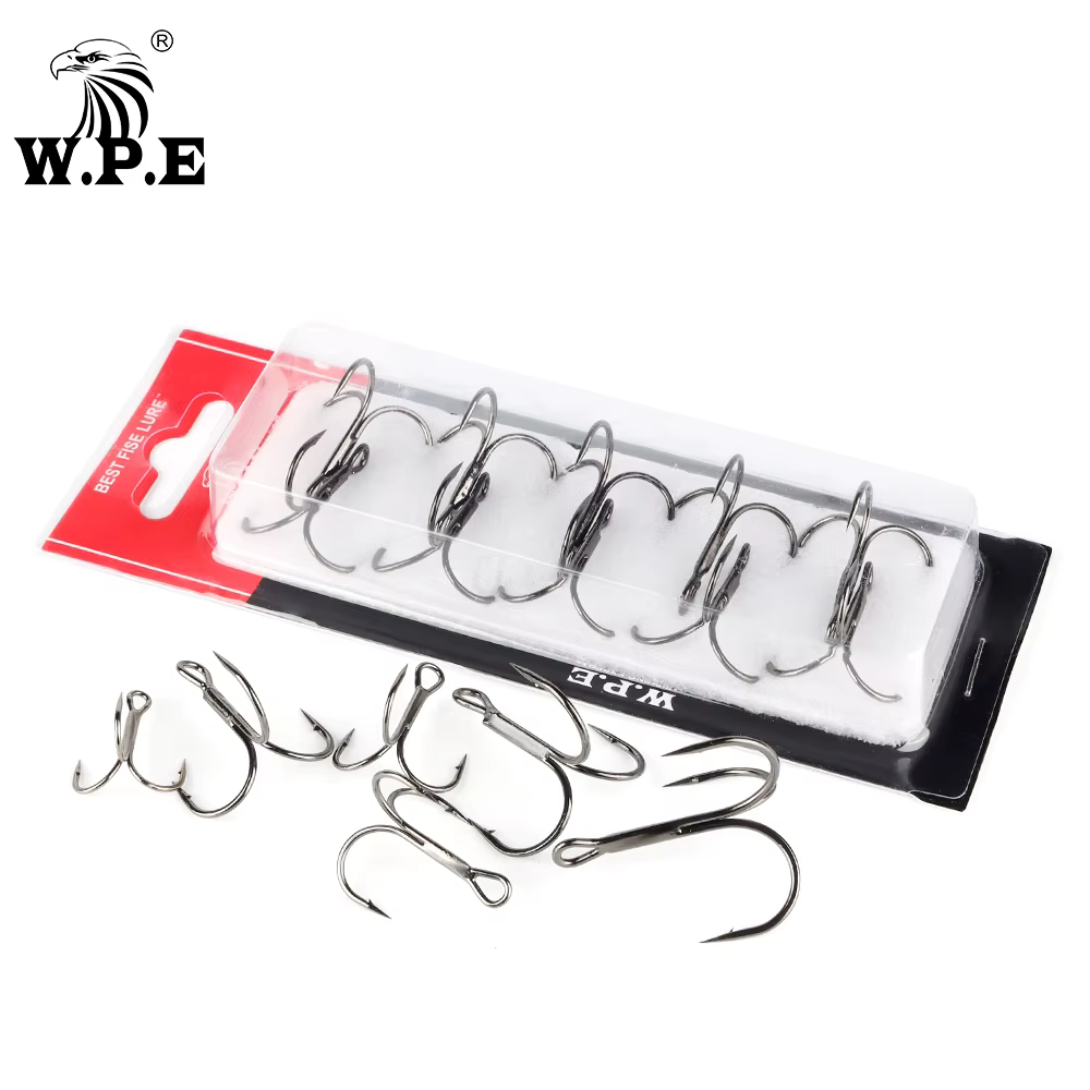 W.P.E Gancho Triple 2/0 – Acero carbono para lubina - imagen 5