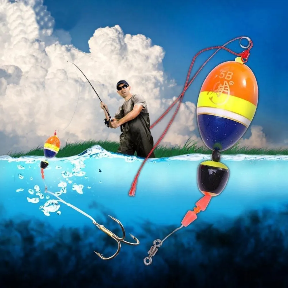 Boya de pesca flotante para agua salada, accesorios transparentes, aparejos, Material compuesto de cola cortada al aire libre - imagen 2