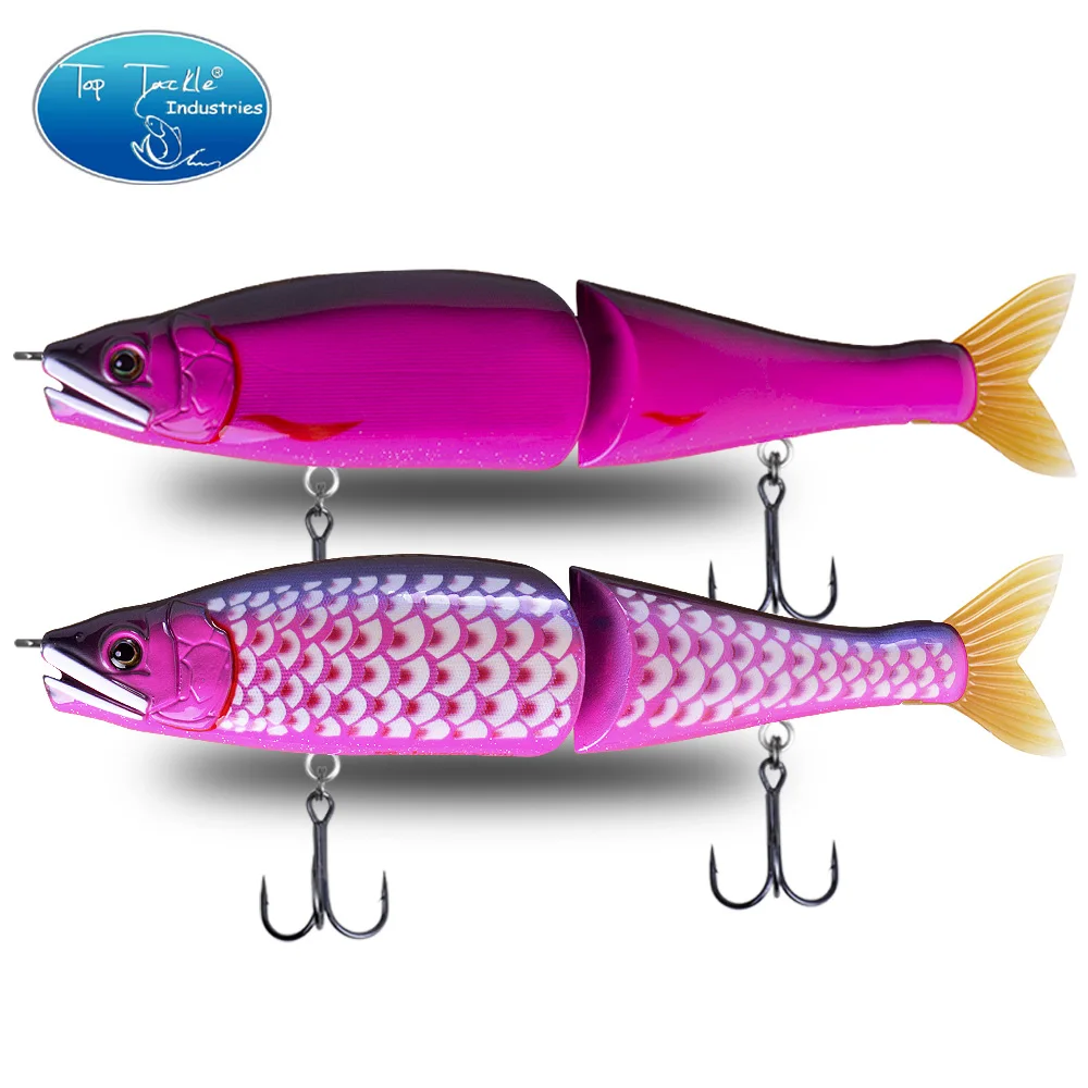Swimbait artificial lento se hunde de señuelo de pesca 220mm nuevo bebé bajo Color bajos grandes pesca carnadas con articulaciones por Pike musky wobbler - imagen 3