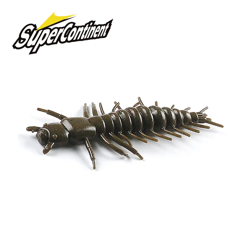 Zaza Larva-señuelo suave de 75mm/50mm, Swimbaits flotantes de agua dulce, cebo suave de silicona, gusano para pesca, novedad de 2021