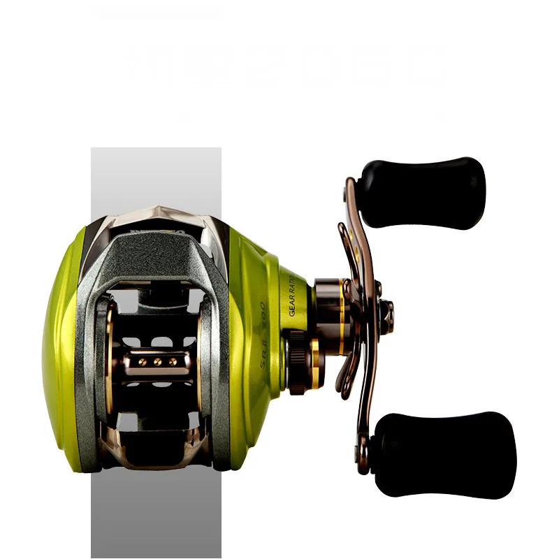 Carrete De Baitcast 6,2: 1, Ratio De engranaje 10 1 BB, rueda De mano De Pesca, sistema De freno magnético para agua dulce/salada, buque Rock cudkarstwo - imagen 2