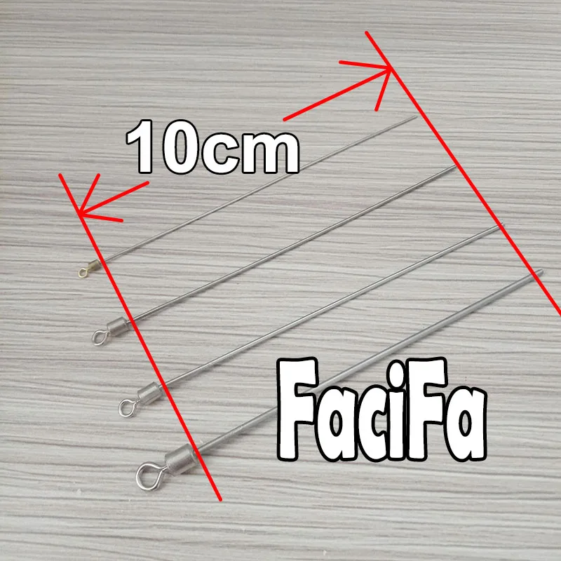 20 Uds. Alambre de acero duro poste largo giratorio de pesca 201 acero + conector rodante de barril de latón accesorios de pesca aparejos - imagen 2