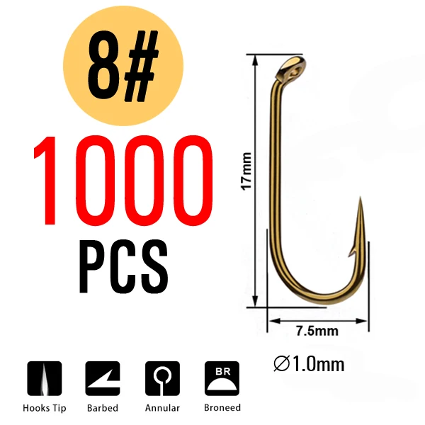 1000pcs  Size 8