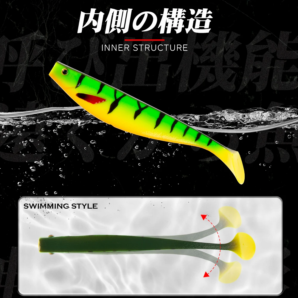 Hunthouse-señuelo de pesca suave Fox Rage Pro Shad, Wobblers Swimbait Souple, 120mm, 150mm, 180mm, agua salada para Lucio, aparejos de pesca - imagen 3