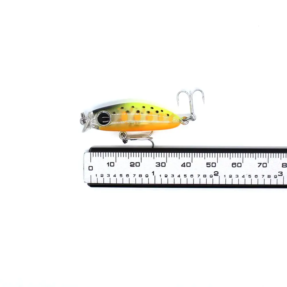 AOCLU-Mini señuelo de cebo duro de pececillo flotante, pequeño, babero corto, buzo poco profundo, ojos grandes 3D, pesca en roca de playa, 35mm, 2,1G - imagen 5